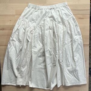 Handmade white skirt ~ Sandy Liang inspired
